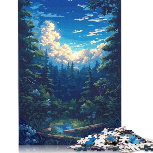 Natural Forest Puzzle 1000 Teile Schwer Puzzle Spielzeug Pädagogisches Spiel Impossible Herausforderung Spielzeug Für Erwachsene Kinder 1000pcs (75x50cm) von TBDUEPS