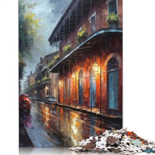 New Orleans Art USA Puzzles 1500 Teile für Teenager Geschenke Holzpuzzle Erwachsene Puzzle Puzzles für Erwachsene 1500pcs (85x57cm) von TBDUEPS