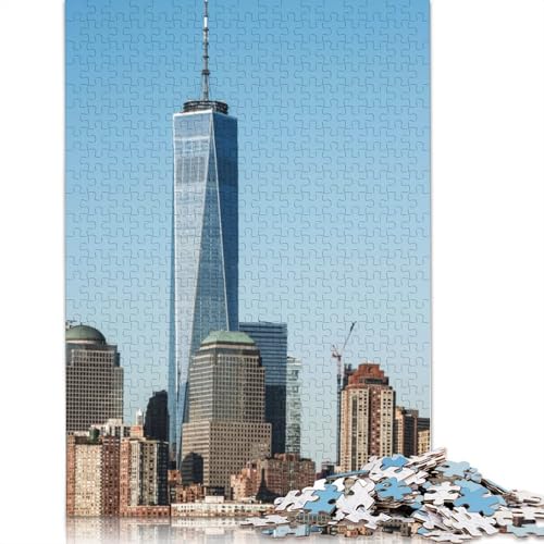New York City-Puzzles für Erwachsene, 1500 Teile, Holzpuzzles für Teenager, Geschenke, Lernspiel für Erwachsene und Teenager, 1500 Teile (85 x 57 cm) von TBDUEPS