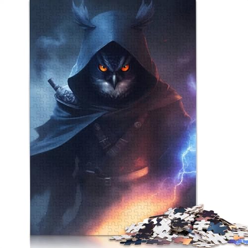 Ninja Owl Puzzle 1000-teilige Schwer Puzzle Spielzeug Pädagogisches Spiel Impossible Herausforderungsspielzeug Für Erwachsene Und Kinder Ab 14 Jahren 1000pcs (75x50cm) von TBDUEPS