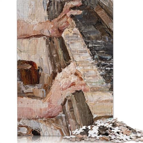 Ölgemälde-Klavierpuzzle für Erwachsene und Jugendliche, 1500 Teile, Puzzle für Erwachsene, Jugendliche ab 12 Jahren, 1500 Teile (85 x 57 cm) von TBDUEPS