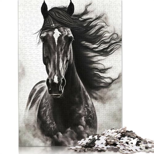 Paint Horse Puzzle 1000-teilige Schwer Puzzle Spielzeug Lernspiel Impossible Herausforderungsspielzeug Für Erwachsene Und Kinder Ab 12 Jahren 1000pcs (75x50cm) von TBDUEPS
