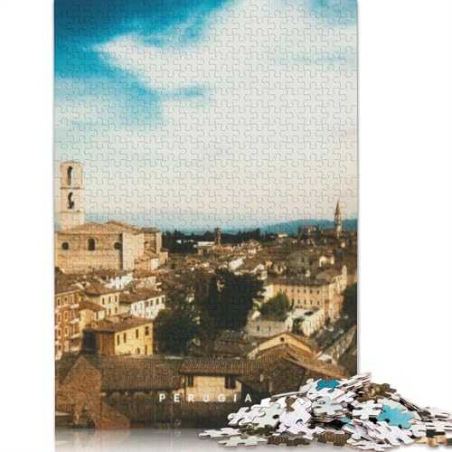 Perugia-Puzzles für Erwachsene, 1000 Teile, Holzpuzzles für Teenager, Geschenke, Lernspiel für Erwachsene und Teenager, 1000 Teile (75 x 50 cm) von TBDUEPS