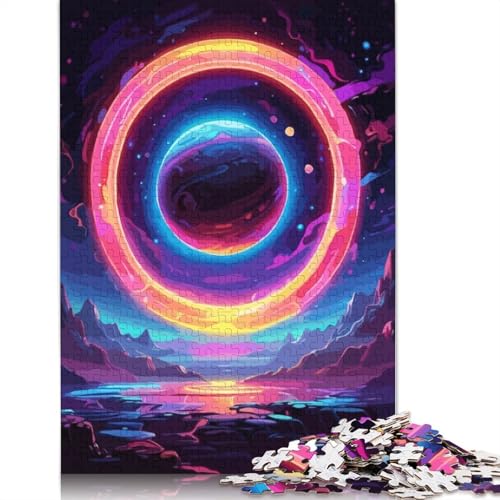 Planet Rings Puzzle 1000 Teile Schwer Puzzle Spielzeug Pädagogisches Spiel Impossible Herausforderung Spielzeug Für Erwachsene Und Kinder Ab 12 Jahren 1000pcs (75x50cm) von TBDUEPS