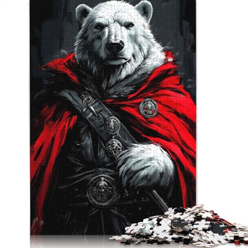 Polar Bear Warrior Puzzles 1000 Teile Schwer Puzzle Spielzeug Lernspiel Impossible Herausforderungsspielzeug Für Erwachsene Und Kinder Ab 14 Jahren 1000pcs (75x50cm) von TBDUEPS