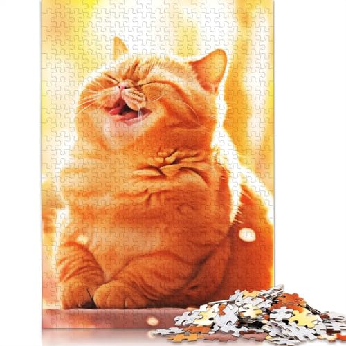 Portrait Cute Cat Puzzles 1000 Teile Schwer Puzzle Spielzeug Lernspiel Impossible Herausforderungsspielzeug Für Erwachsene Und Kinder Ab 14 Jahren 1000pcs (75x50cm) von TBDUEPS