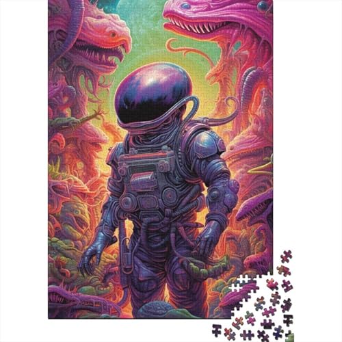 Psychedelisches Astronauten-Puzzle, 1000 Teile, für Erwachsene und Jugendliche ab 12 Jahren, 1000 Teile (38 x 26 cm) von TBDUEPS