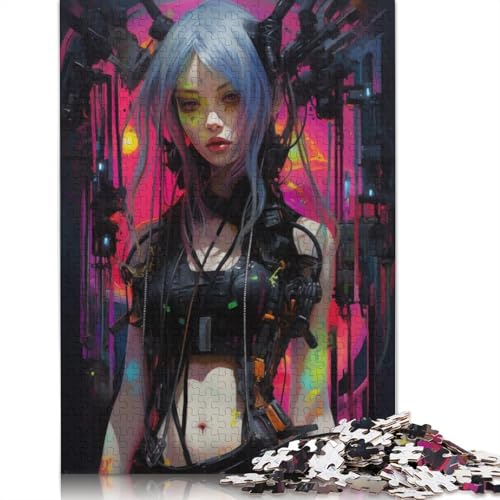 Punk Girl No8 Puzzles 1000 Teile Schwer Puzzle Spielzeug Pädagogisches Spiel Impossible Herausforderungsspielzeug Für Erwachsene Und Kinder Ab 14 Jahren 1000pcs (38x26cm) von TBDUEPS