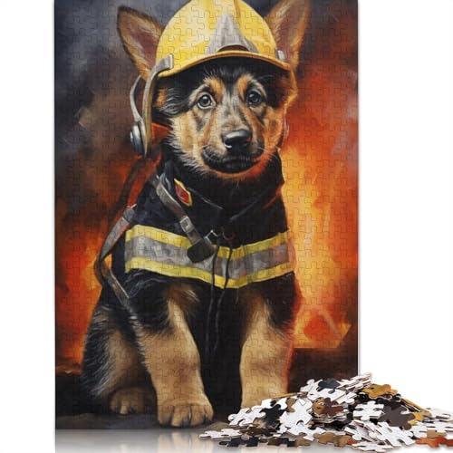 Puppy Firefighter Puzzles 1000 Teile Schwer Puzzle Spielzeug Lernspiel Impossible Herausforderung Spielzeug Für Erwachsene Und Kinder Ab 14 Jahren 1000pcs (75x50cm) von TBDUEPS