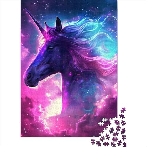 Puzzle „Verträumtes lila Pferd“, 1000 Teile, für Erwachsene und Jugendliche ab 12 Jahren, 1000 Teile (38 x 26 cm) von TBDUEPS