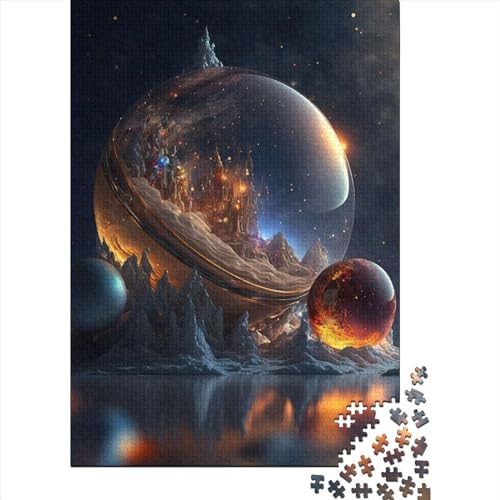 Puzzle 1000 Teile für Erwachsene, Farben des Weltraums, Puzzle-Set, Erwachsenenspielzeug, Geschenk, Puzzle für die Wanddekoration zu Hause, 1000 Teile (75 x 50 cm) von TBDUEPS