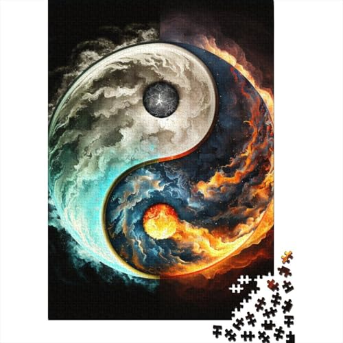 Puzzle 1000 Teile für Erwachsene, Holz, Lernspiel, Herausforderungsspielzeug, 1000 Teile (38 x 26 cm) von TBDUEPS