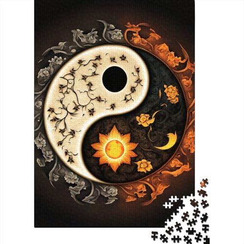 Puzzle 1000 Teile für Erwachsene, Holz, Lernspiel, Herausforderungsspielzeug, 1000 Teile (38 x 26 cm) von TBDUEPS