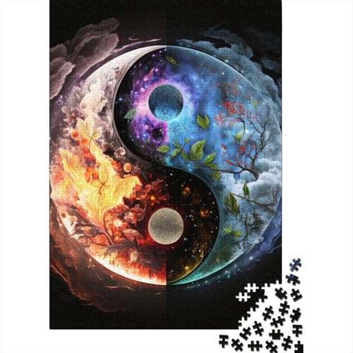 Puzzle 1000 Teile für Erwachsene, Holz, Lernspiel, Herausforderungsspielzeug, 1000 Teile (38 x 26 cm) von TBDUEPS