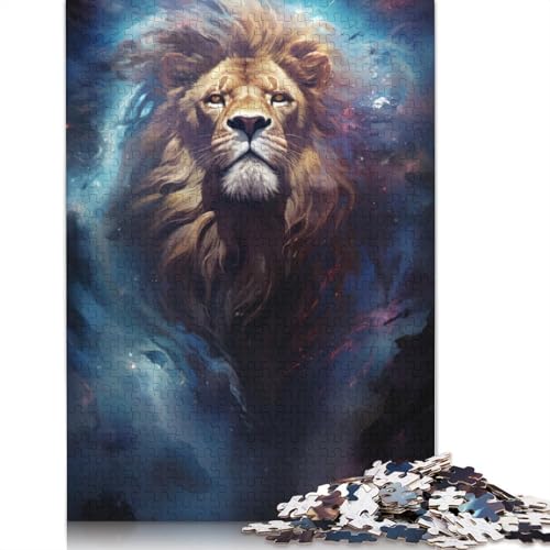 Puzzle 1000 Teile für Erwachsene, Holz, Lernspiel, Herausforderungsspielzeug, 1000 Teile (75 x 50 cm) von TBDUEPS