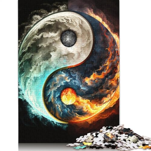 Puzzle 1000 Teile für Erwachsene, Holz, Lernspiel, Herausforderungsspielzeug, 1000 Teile (75 x 50 cm) von TBDUEPS
