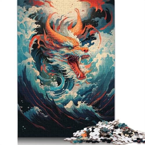 Puzzle 1000 Teile für Erwachsene, Holz, Lernspiel, Herausforderungsspielzeug, 1000 Teile (75 x 50 cm) von TBDUEPS