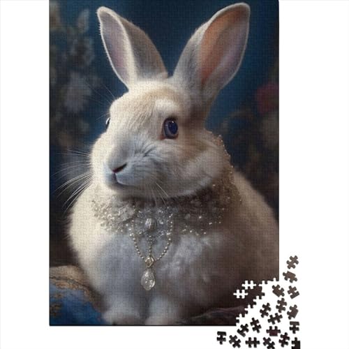 Puzzle für Erwachsene, 1000 Teile, Fluffy Bunny 06, Puzzle für Teenager, Erwachsene, Teenager, Familienpuzzlespiel, 1000 Teile (75 x 50 cm) von TBDUEPS