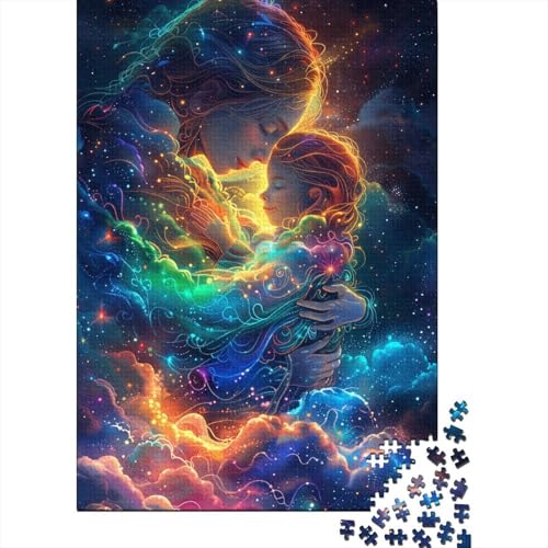 Puzzle für Erwachsene, 1000 Teile, Regenbogen-Universum-Puzzle, Puzzles für Erwachsene, Lernspiel, Herausforderungsspielzeug, 1000 Teile (38 x 26 cm) von TBDUEPS