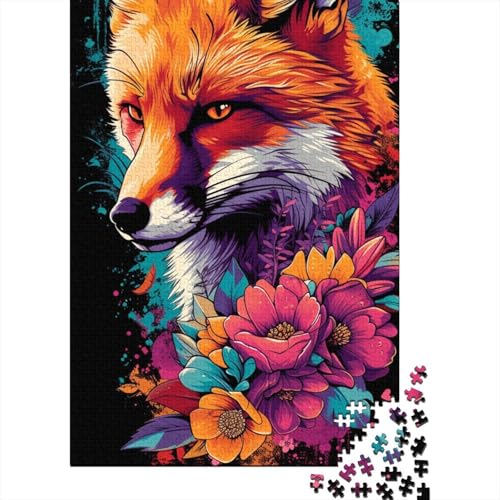 Puzzle für Erwachsene, 1000 Teile, Space Fox, Holzpuzzles für Erwachsene, nachhaltige Puzzlespiele, 1000 Stück (38 x 26 cm) von TBDUEPS