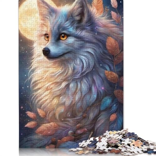 Puzzle für Erwachsene, 1000 Teile, Tierkunst, Fuchs, Holzpuzzle für Erwachsene, Lernspiel, Herausforderungsspielzeug, 1000 Teile (75 x 50 cm) von TBDUEPS