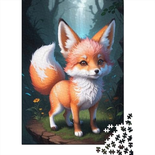 Puzzle für Erwachsene, 1000 Teile, Tierkunst, Fuchs-Puzzle, Puzzle für Erwachsene, Lernspiel, Herausforderungsspielzeug, 1000 Teile (38 x 26 cm) von TBDUEPS