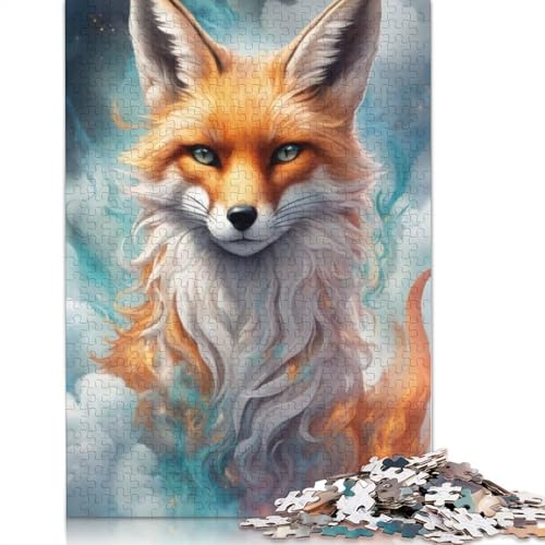 Puzzle für Erwachsene, 1000 Teile, Tierkunst, Fuchs-Puzzle, Puzzle für Erwachsene, Lernspiel, Herausforderungsspielzeug, 1000 Teile (75 x 50 cm) von TBDUEPS