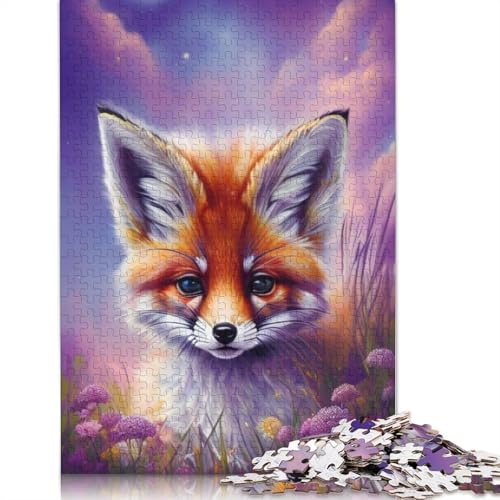 Puzzle für Erwachsene, 1000 Teile, Tierkunst, Fuchs-Puzzle, Puzzles für Erwachsene, Lernspiel, Herausforderungsspielzeug, 1000 Teile (75 x 50 cm) von TBDUEPS