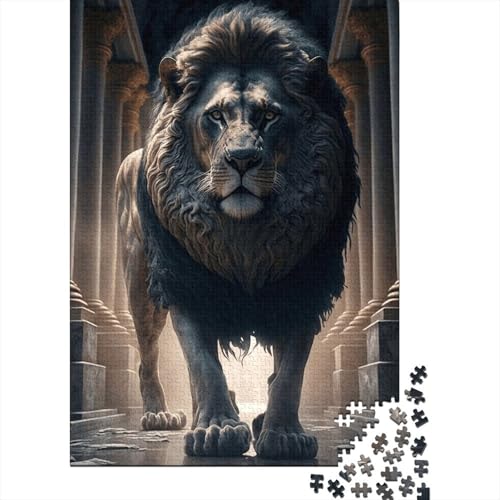 Puzzle für Erwachsene, 1000 Teile, Tierkunst, Löwen-Puzzle, Puzzles für Erwachsene, Lernspiel, Herausforderungsspielzeug, 1000 Teile (38 x 26 cm) von TBDUEPS