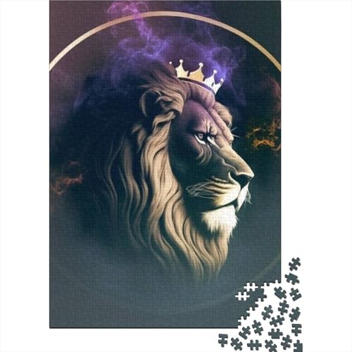 Puzzle für Erwachsene, 1000 Teile, Tierkunst, Löwen-Puzzle, Puzzles für Erwachsene, Lernspiel, Herausforderungsspielzeug, 1000 Teile (38 x 26 cm) von TBDUEPS