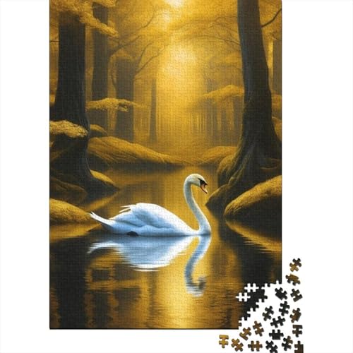 Puzzle für Erwachsene, 1000 Teile, Tierkunst, Vogel, Holzpuzzle für Erwachsene, Lernspiel, Herausforderungsspielzeug, 1000 Teile (38 x 26 cm) von TBDUEPS