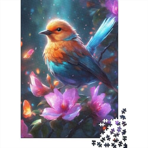 Puzzle für Erwachsene, 1000 Teile, Tierkunst, Vogel, Holzpuzzle für Erwachsene, Lernspiel, Herausforderungsspielzeug, 1000 Teile (38 x 26 cm) von TBDUEPS