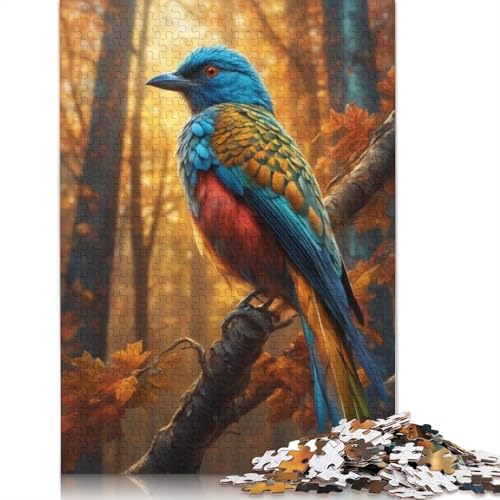 Puzzle für Erwachsene, 1000 Teile, Tierkunst, Vogel, Holzpuzzle für Erwachsene, Lernspiel, Herausforderungsspielzeug, 1000 Teile (75 x 50 cm) von TBDUEPS