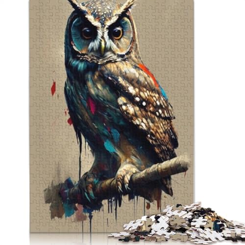 Puzzle für Erwachsene, 1000 Teile, Tierkunst, Vogel, Holzpuzzle für Erwachsene, Lernspiel, Herausforderungsspielzeug, 1000 Teile (75 x 50 cm) von TBDUEPS
