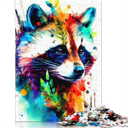 Puzzle für Erwachsene, 1000 Teile, Waschbär-Puzzles für Erwachsene, Puzzle für Teenager, Puzzlespiel, Spielzeug, Geschenk, 1000 Teile (38 x 26 cm) von TBDUEPS