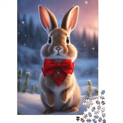 Puzzle für Erwachsene, 1000 Teile, süßes Häschen, Puzzle für Teenager, Puzzlespiel für Erwachsene und Teenager, Familienpuzzlespiel, 1000 Teile (75 x 50 cm) von TBDUEPS