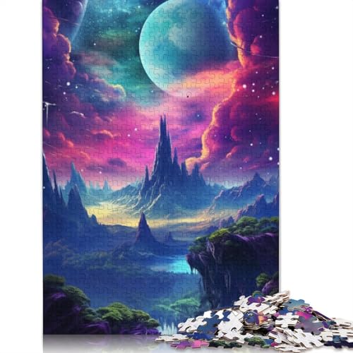 Puzzle für Erwachsene, Bunte Galaxie, Puzzles für Erwachsene, Lernspiel, Herausforderungsspielzeug, 1000 Teile (75 x 50 cm) von TBDUEPS