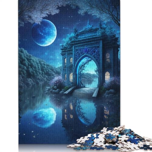 Puzzle für Erwachsene, Bunte Traumlandschaft, Puzzles für Erwachsene, Lernspiel, Herausforderungsspielzeug, 1000 Teile (75 x 50 cm) von TBDUEPS