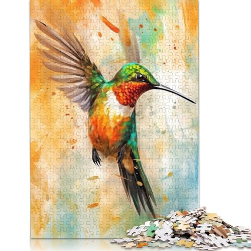 Puzzle für Erwachsene, Fantasie-Kolibri, Puzzles für Erwachsene, Lernspiel, Herausforderungsspielzeug, 1000 Teile (75 x 50 cm) von TBDUEPS