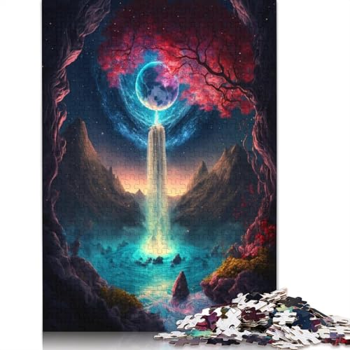 Puzzle für Erwachsene, Fantasieschloss, Holzpuzzle für Teenager, Geschenke, Heimdekoration, Puzzlespielzeug, 1000 Teile (75 x 50 cm) von TBDUEPS