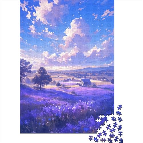 Puzzle für Erwachsene, Felder voller Tulpen, Puzzles für Erwachsene, Lernspiel, Herausforderungsspielzeug, 1000 Teile (38 x 26 cm) von TBDUEPS