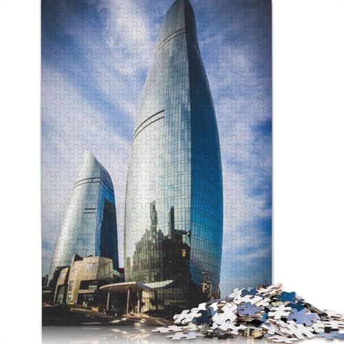 Puzzle für Erwachsene, Flammentürme, 520-teiliges Puzzle für Erwachsene, Lernspiel, Herausforderungsspielzeug, 520 Teile (52 x 38 cm) von TBDUEPS