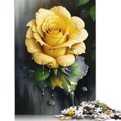 Puzzle für Erwachsene, Kunstblumen, Puzzles für Erwachsene, Lernspiel, Herausforderungsspielzeug, 1000 Teile (75 x 50 cm) von TBDUEPS