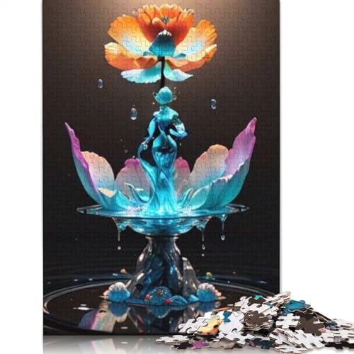 Puzzle für Erwachsene, Kunstblumen, Puzzles für Erwachsene, Lernspiel, Herausforderungsspielzeug, 1000 Teile (75 x 50 cm) von TBDUEPS
