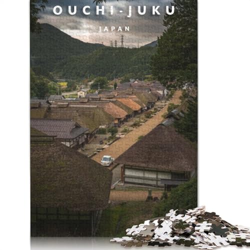 Puzzle für Erwachsene, Ouchi Juku Village, Puzzle für Erwachsene, Lernspiel, Herausforderungsspielzeug, 1000 Teile (75 x 50 cm) von TBDUEPS