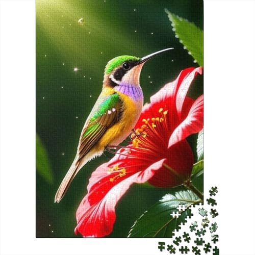 Puzzle für Erwachsene, Tierkunst, Vogel, Holzpuzzle für Teenager, Geschenke, Heimdekoration, Puzzlespielzeug, 1000 Teile (38 x 26 cm) von TBDUEPS