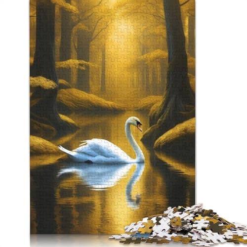 Puzzle für Erwachsene, Tierkunst, Vogel, Holzpuzzle für Teenager, Geschenke, Heimdekoration, Puzzlespielzeug, 1000 Teile (75 x 50 cm) von TBDUEPS