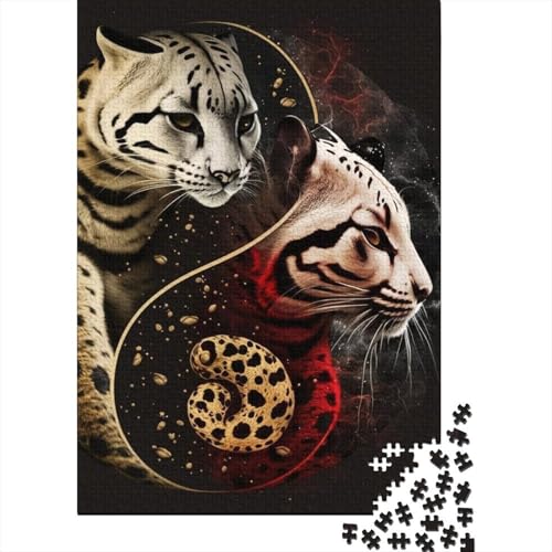 Puzzle für Erwachsene, Yin-Yang-Kunst, Puzzles für Erwachsene, Lernspiel, Herausforderungsspielzeug, 1000 Teile (38 x 26 cm) von TBDUEPS
