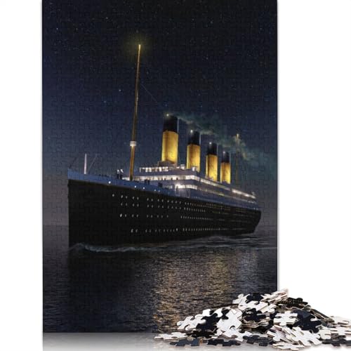 Puzzle für Erwachsene „Das Schiff, das Niemals sinkt“, Puzzle für Erwachsene, Lernspiel, Herausforderungsspielzeug, 1000 Teile (75 x 50 cm) von TBDUEPS