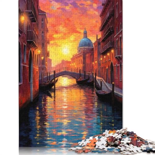 Puzzle für Erwachsene „Der Canal Grande in Venedig“, 520-teiliges Puzzle für Erwachsene, Lernspiel, Herausforderungsspielzeug, 520 Teile (52 x 38 cm) von TBDUEPS